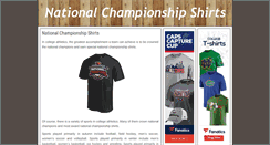 Desktop Screenshot of nationalchampionshipshirts.com